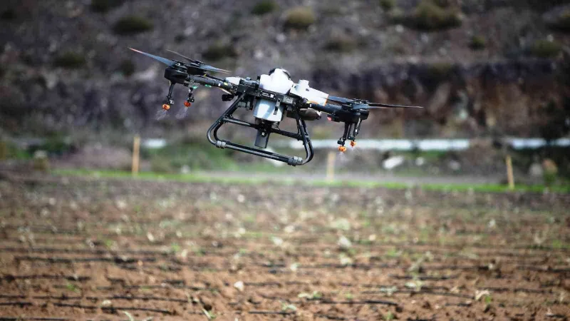 Bodrum’da dron hizmeti çiftçinin yüzünü güldürdü