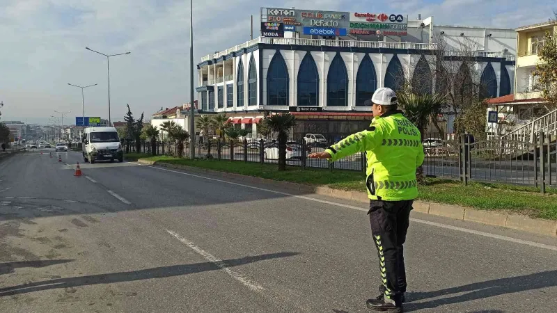 Bafra’da kış lastiği denetimi