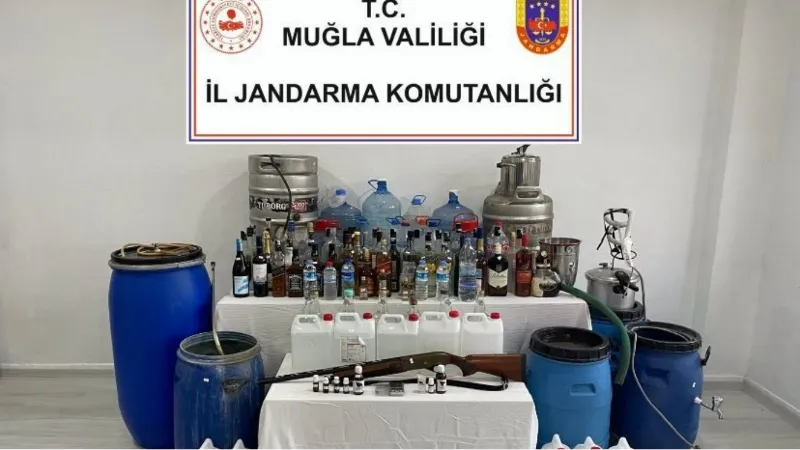 Muğla’da kaçak alkol operasyonu: 6 gözaltı