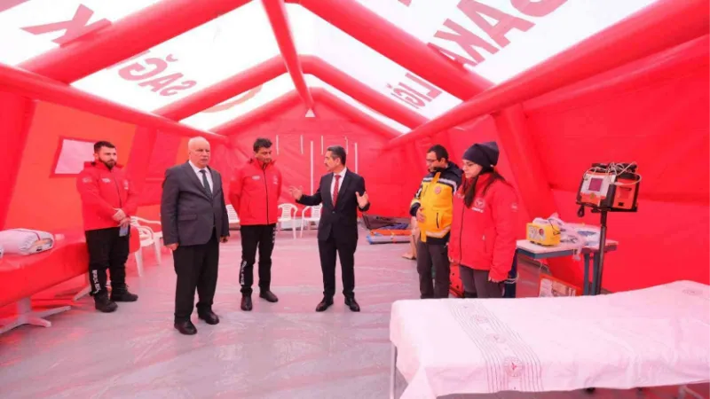 Kırklareli’de "Acil Sağlık Hizmetleri Hastası" çerçevesinde Tıbbi Uç Nokta Çadırı kuruldu