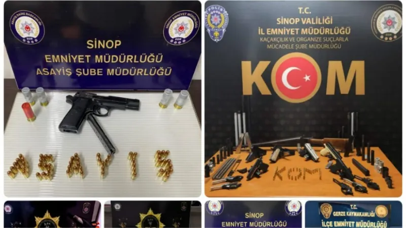 Sinop’ta 42 aranan şahıs yakalandı