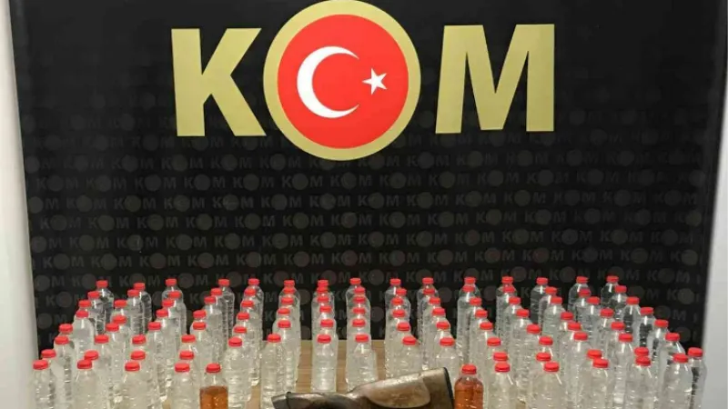 Malatya’da 72 litre sahte alkol ele geçirildi