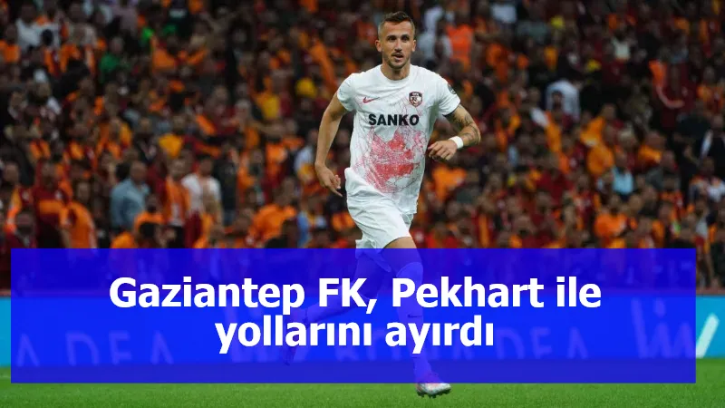 Gaziantep FK, Pekhart ile yollarını ayırdı