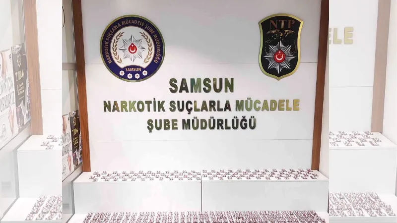 Samsun’da 5 bin 666 adet sentetik ecza ele geçirildi