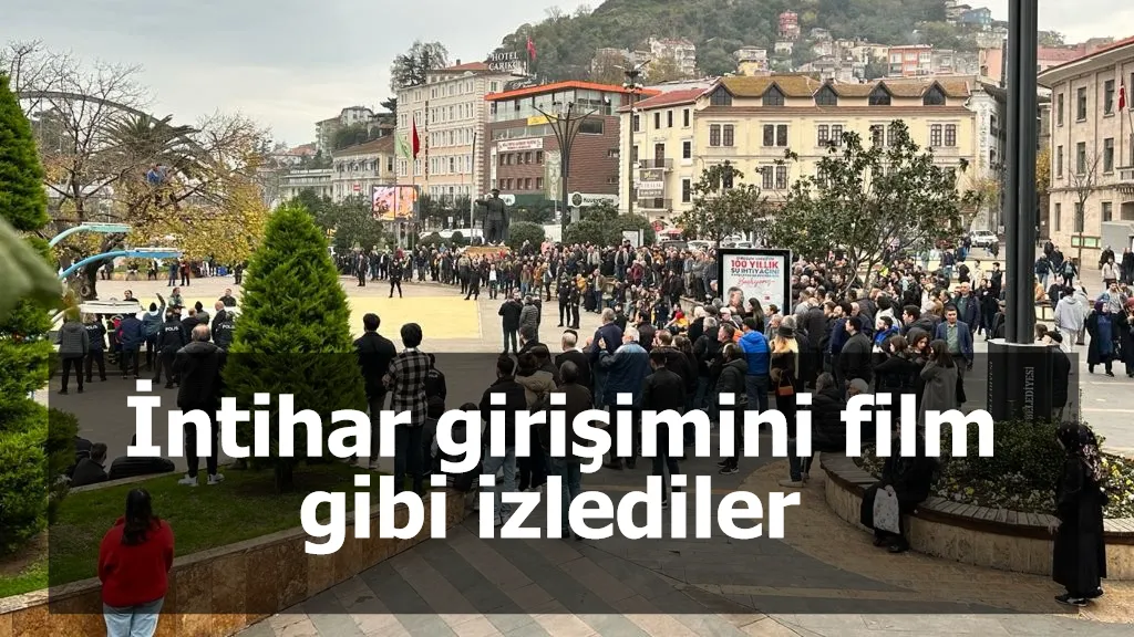 İntihar girişimini film gibi izlediler