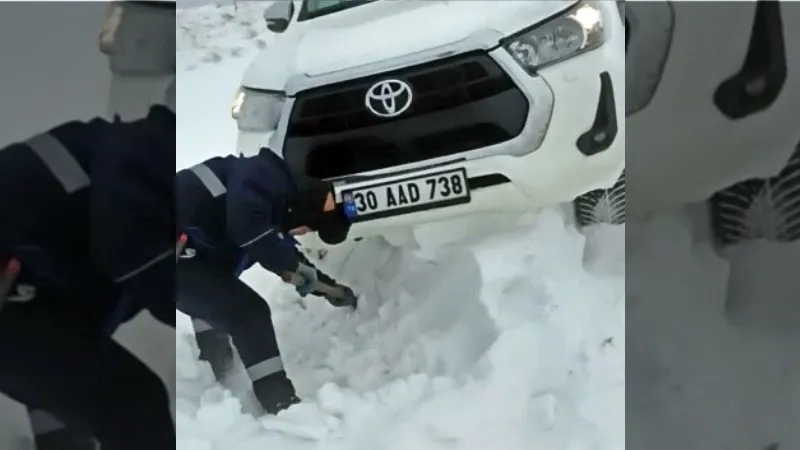 VEDAŞ ekipleri onarım için gittikleri bölgede tipiye yakalandı