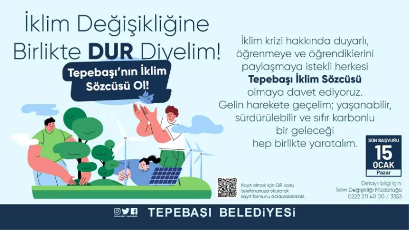 Tepebaşı yeni iklim sözcülerini arıyor