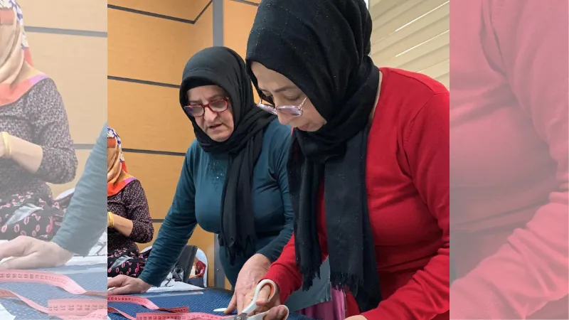 Elazığ’da kadınlar, ücretsiz dikiş-nakış kursu sayesinde meslek sahibi oluyor