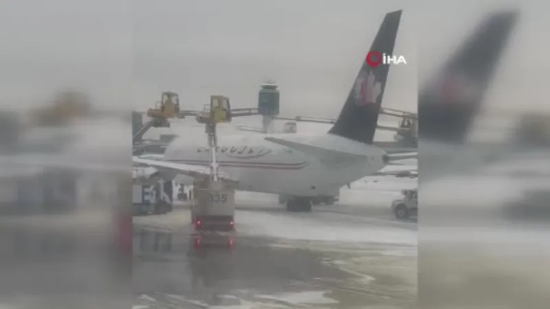 Kanada’da yoğun kar yağışı: 200 uçuş iptal