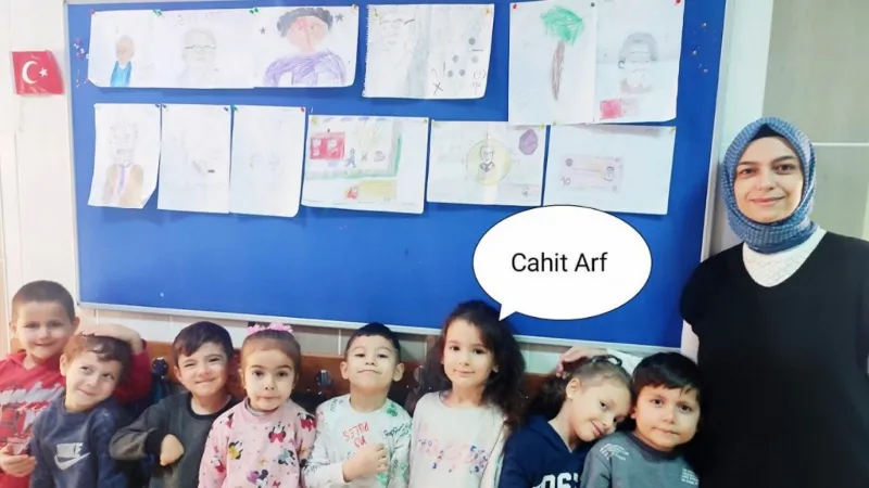Ana sınıfında matematikçi Cahit Arf’ın resmini çizme yarışması