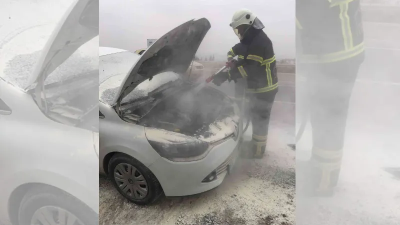 Kırıkkale’de otomobil yangını