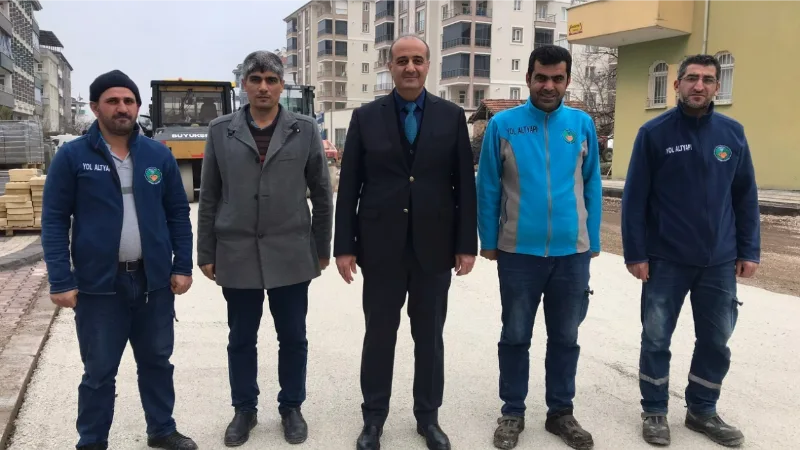 Göztepe’de yolların standardı yükseltiliyor