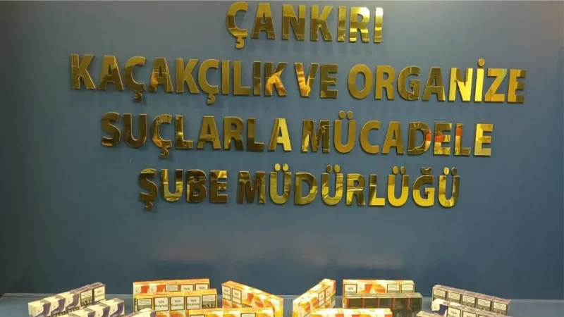 Çankırı’da çok sayıda kaçak sigara ve makaron ele geçirildi