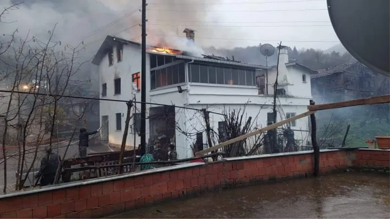 Kastamonu’da 2 ev çıkan yangında kullanılamaz hale geldi