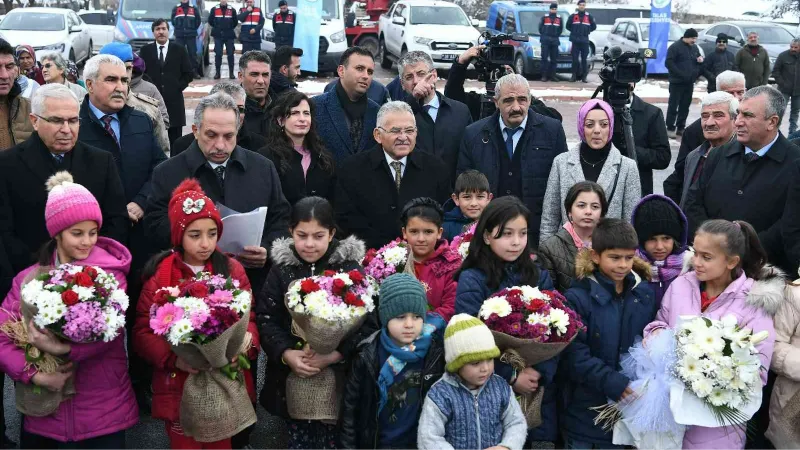 Çatakdere’de ilk doğalgaz yandı