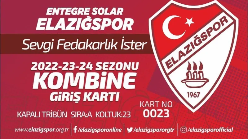 ES Elazığspor’dan kombine bilet kampanyası