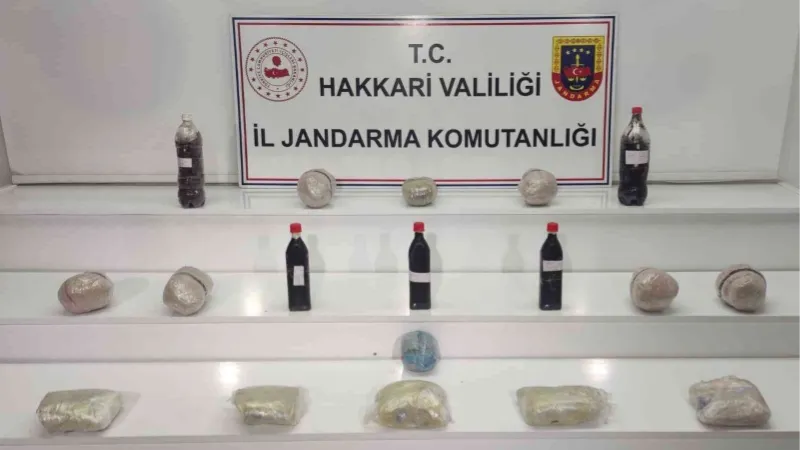 Yüksekova’da 17 kilo 500 gram uyuşturucu ele geçirildi