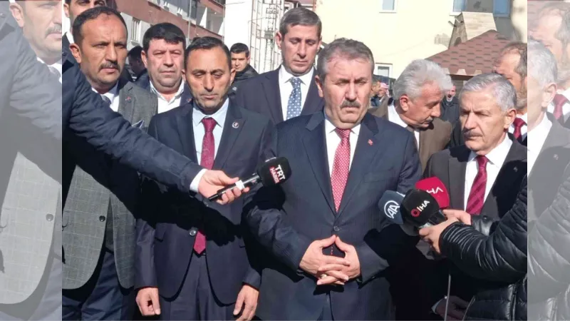 BBP Genel Başkanı Mustafa Destici Hakkari’de konuştu