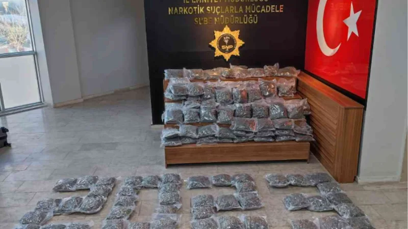 Şanlıurfa’da 91 kilo uyuşturucu ele geçirildi: 2 tutuklama