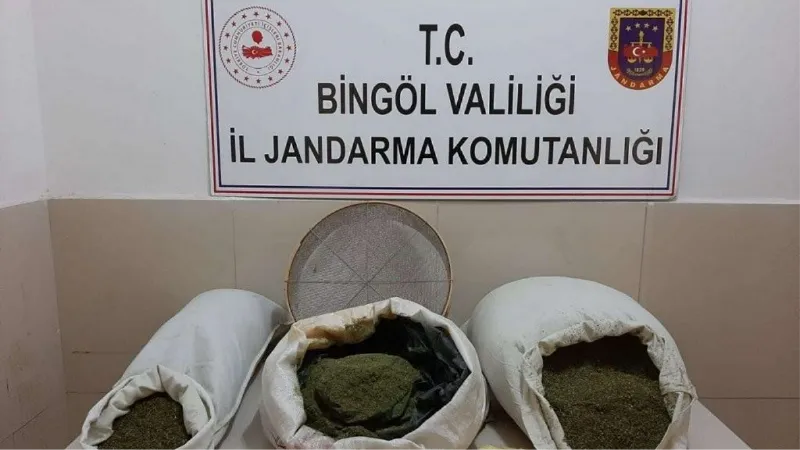 Bingöl’de 24 kilo esrar ele geçirildi: 1 gözaltı