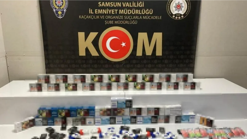 Samsun’da 10 bin 760 adet makaron ele geçirildi