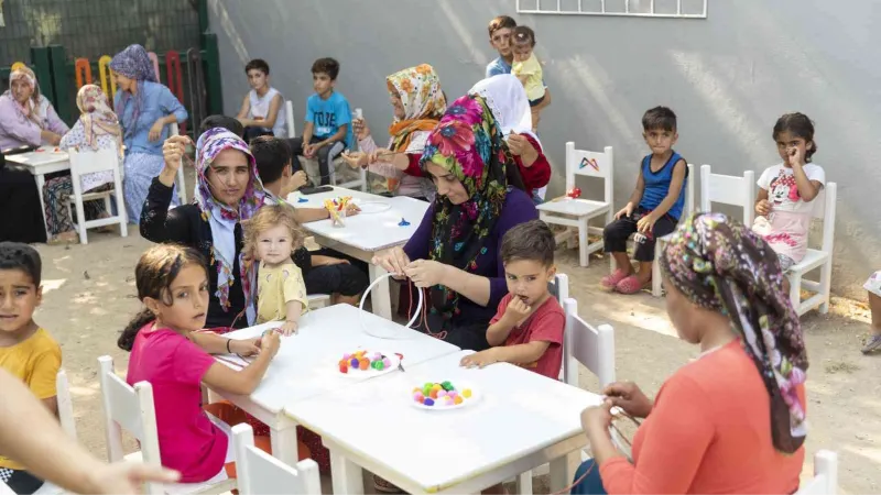 Büyükşehir Belediyesi kadınlar ve çocuklara pozitif dokunuşlar yapıyor