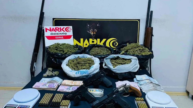 İzmir Kiraz’da uyuşturucu operasyonu: 2 gözaltı