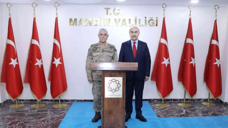 Jandarma Genel Komutanı Orgeneral Arif Çetin Mardin’de temaslarda bulundu