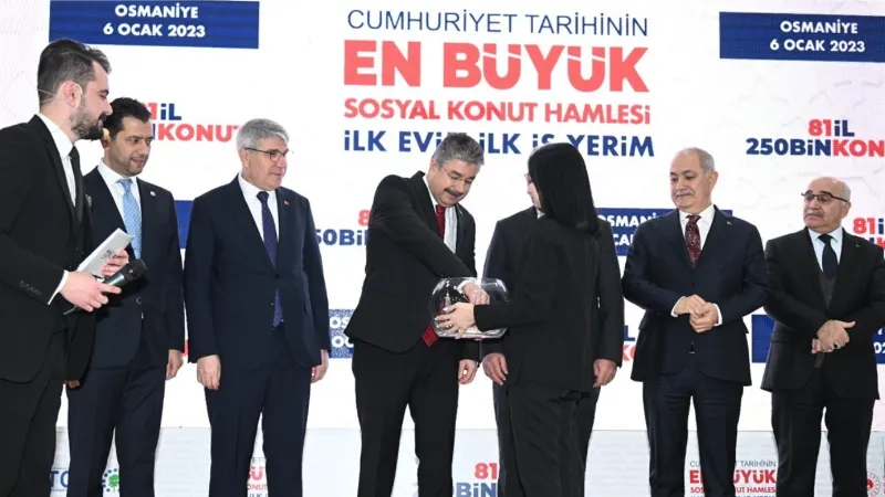 Osmaniye’de bin 550 konut için kura çekimi yapıldı