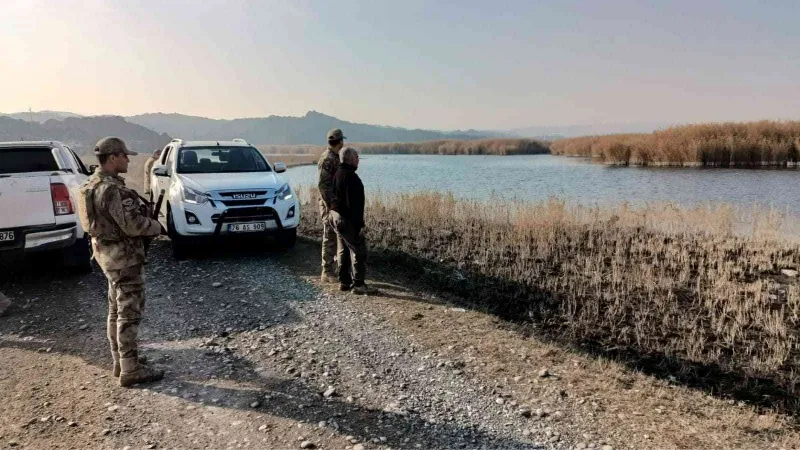 Doğa koruma ve jandarma ekibinden doğa koruma kontrolü