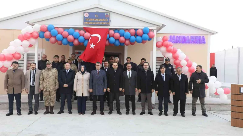 Hastane bahçesinde jandarma asayiş noktası açıldı