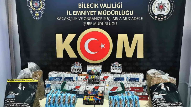 Bilecik’te kaçak tütün operasyonu