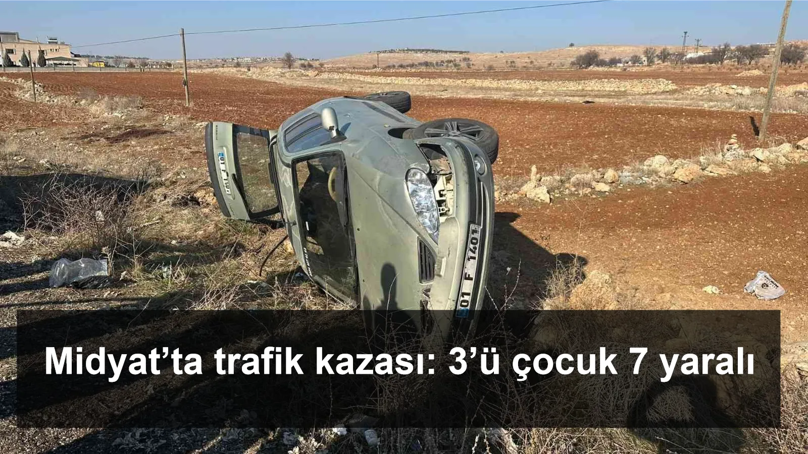 Midyat’ta trafik kazası: 3’ü çocuk 7 yaralı