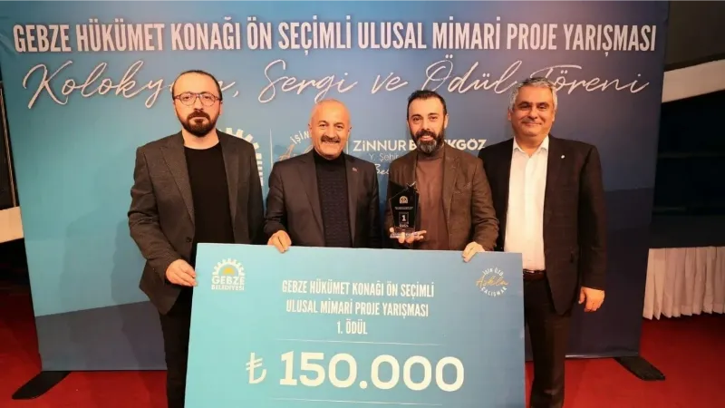 Gebze’nin yeni hükümet konağını belirleyecek projede ödüller sahiplerini buldu