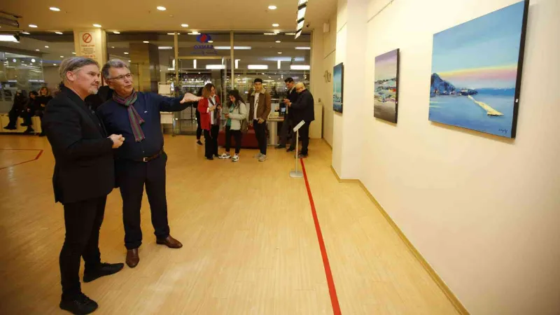 SANKO Sanat Galerisi’ndeki ‘dinginlik’ temalı resim sergisi