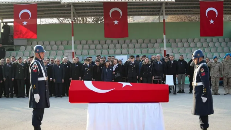 Tokat’ta kalp krizi geçiren astsubay için tören düzenlendi