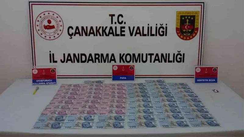 Lapseki’de sahte para ve uyuşturucu operasyonunda 3 gözaltı