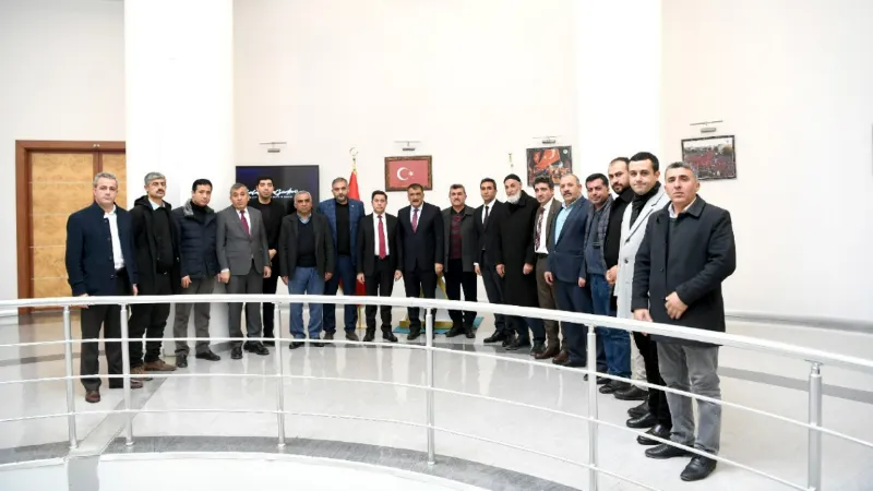 Muhtar Derneklerinden Başkan Gürkan’a ziyaret