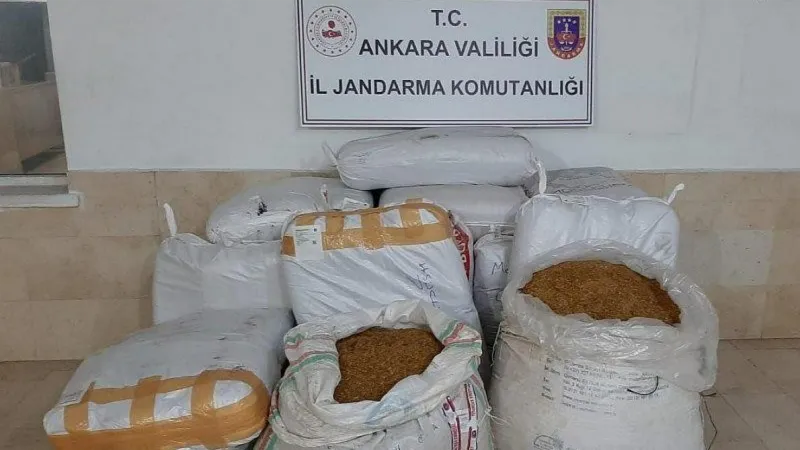 Ankara’da 500 kilogram kıyılmış tütün ele geçirildi