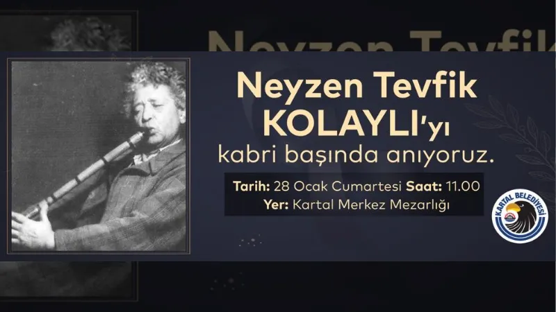 Neyzen Tevfik, vefatının 70. yılında Kartal’da anılacak