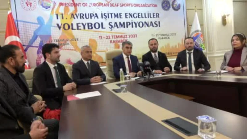 11. Avrupa İşitme Engelliler Voleybol Şampiyonası Karabük’te yapılacak