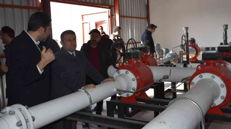 Kaymakam Çimşit, devam eden doğalgaz çalışmalarını yerinde inceledi