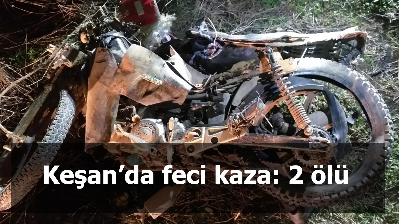 Keşan’da feci kaza: 2 ölü