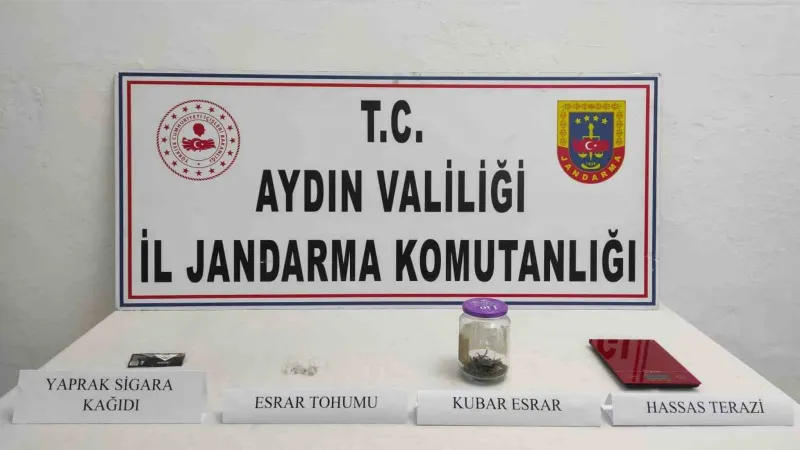 Aydın'da uyuşturucu taciri jandarmadan kaçamadı