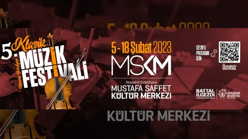 Ataşehir Belediyesi 5. Klasik Müzik Festivali başlıyor