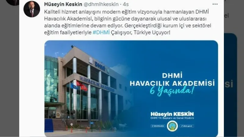 Devlet Hava Meydanları İşletmesi havacılık akademisi 6 yaşında