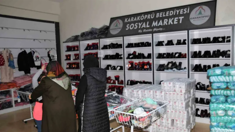 Sosyal market ile ihtiyaç sahiplerinin yüzü gülüyor