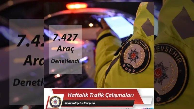 Nevşehir’de 7 bin araç denetlendi