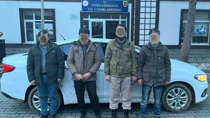 Rize’de göçmen kaçakçılığı: 8 göçmen yakalandı