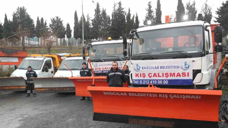 Bağcılar Belediyesi Karla Mücadele Timi göreve hazır